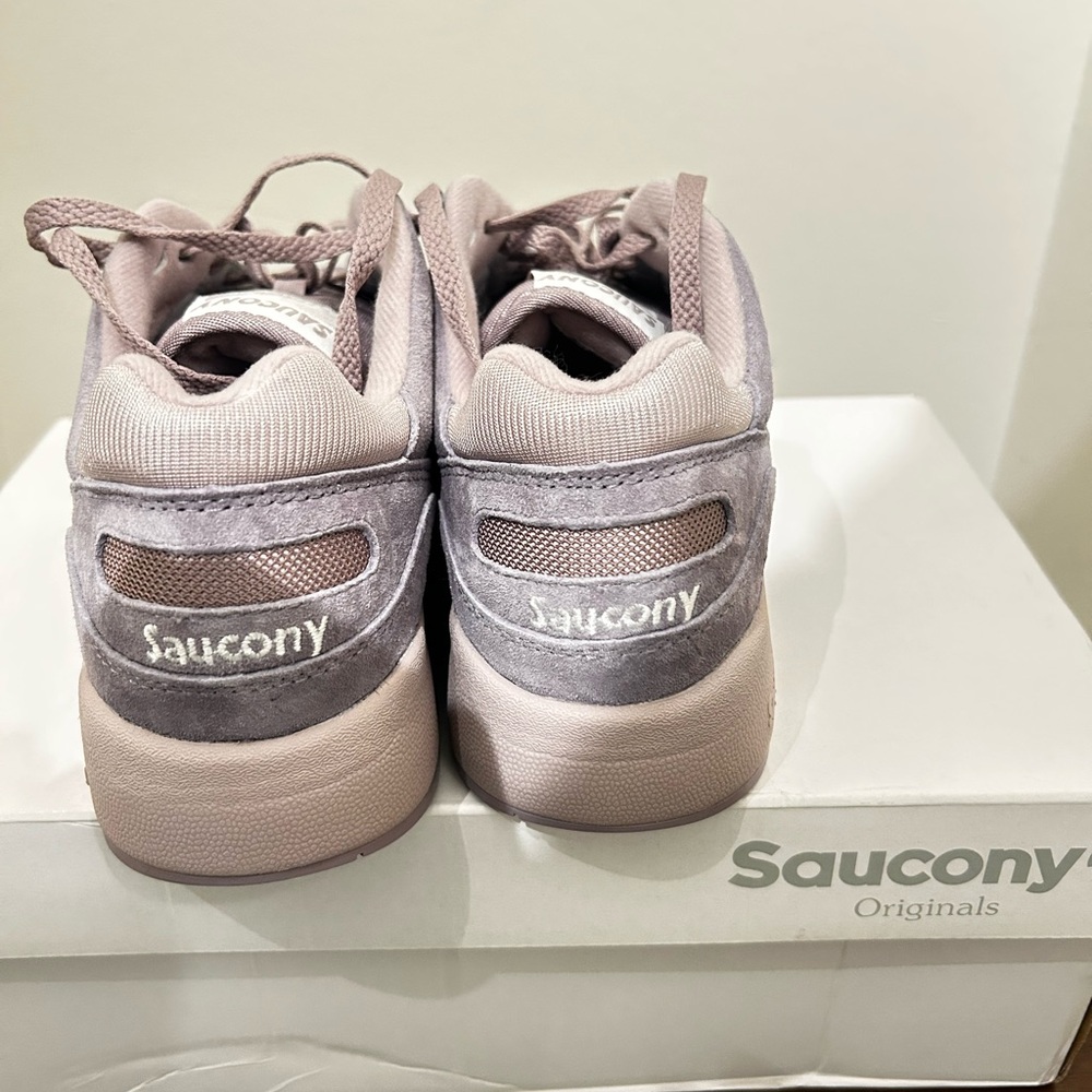 Saucony Originals Mauve and Gray Sneakers